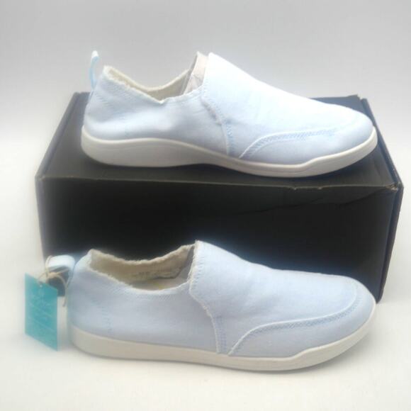 NEW Vionic Malibu Women's 6.5 Slip-on Shoes Blue Acid Wash Denim - Picture 5 of 10